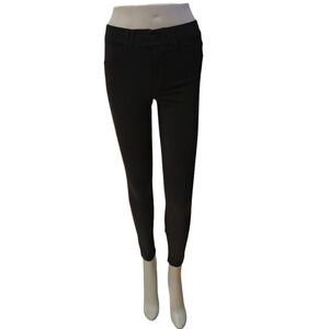 Democracy "Ab"solution Black Ponte Knit Ankle Trouser Legging size 2